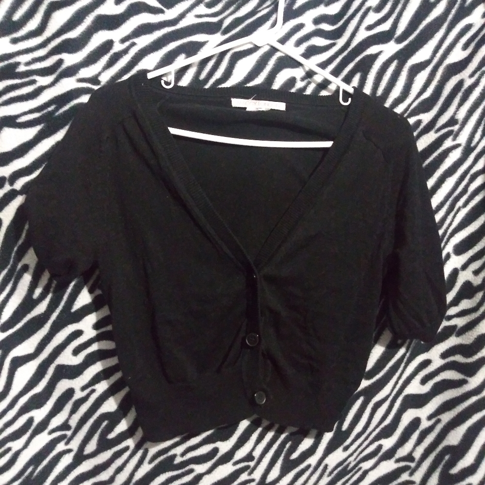 Women Button Shirt Sleeve Vest Crop Vest and Top
